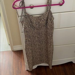 Never been worn leopard bodycon dress